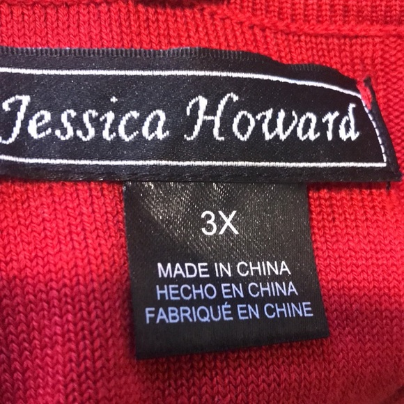 Jessica Howard Ribbed Cable Knit Rounded Neckline Long Sleeved Midi Dress-3X - Picture 10 of 14